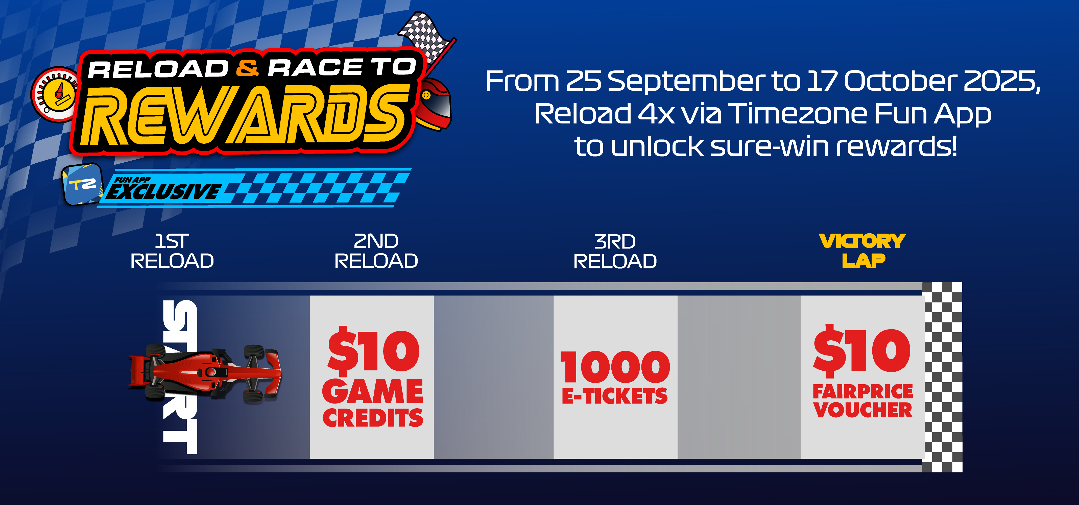 Reload up to 4X to win exciting prizes!