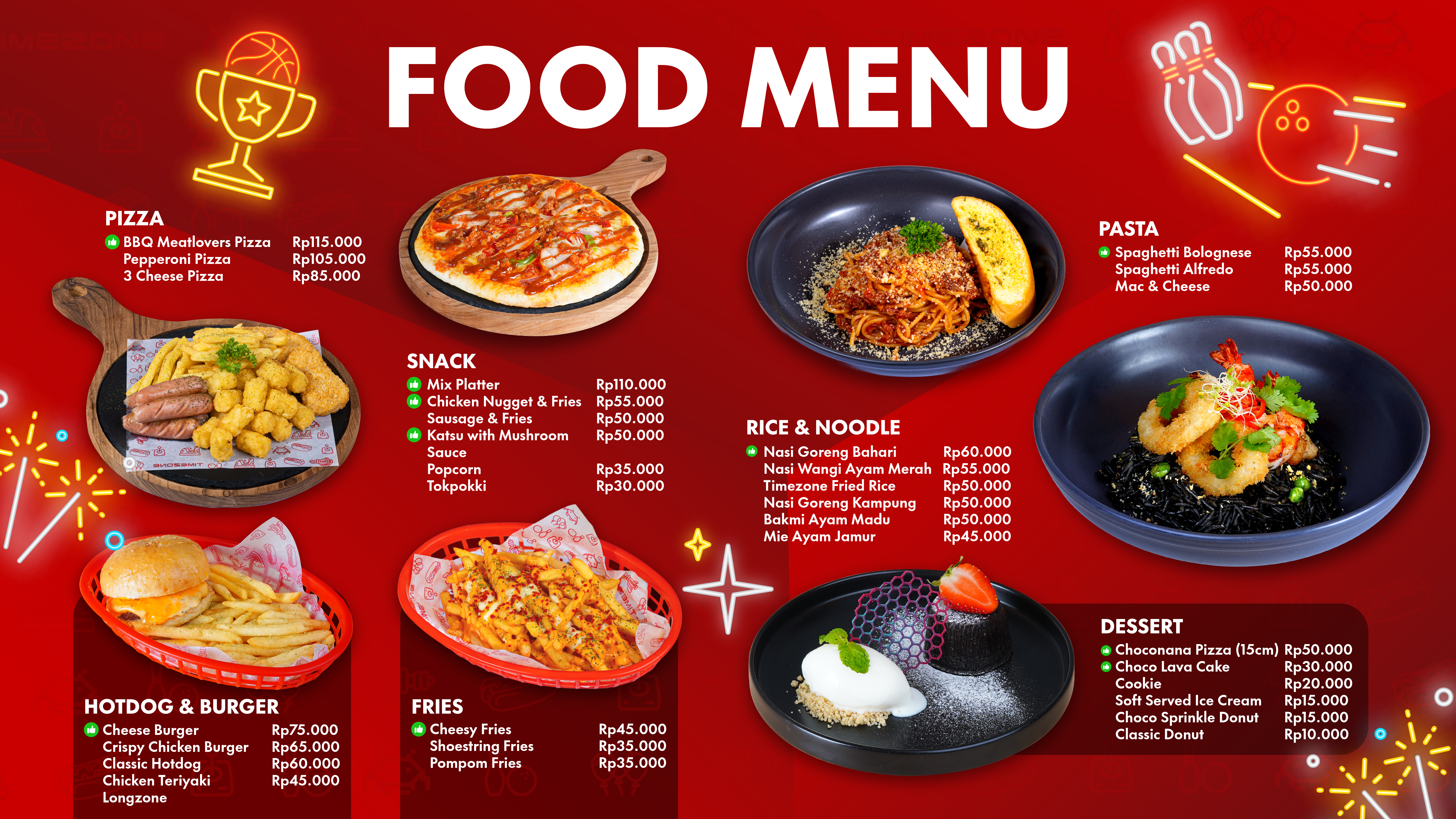 Timezone Cafe Menu Baru
