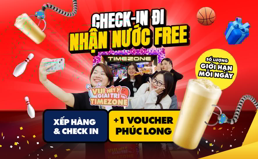 Check in đi, nhận nước free