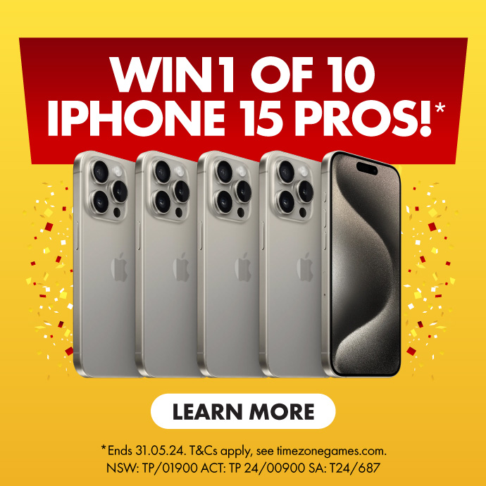 Win 1 of 10 iPhone 15 Pros!