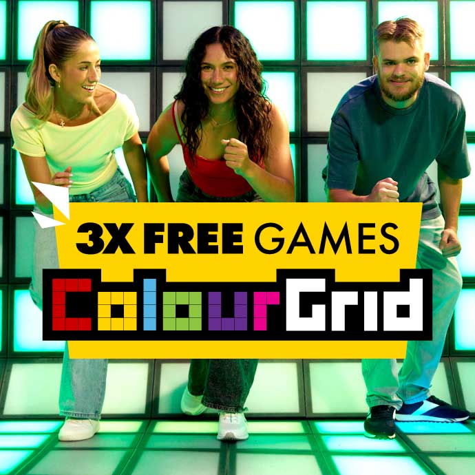 3x Free Games of ColourGrid - Gold & Plat
