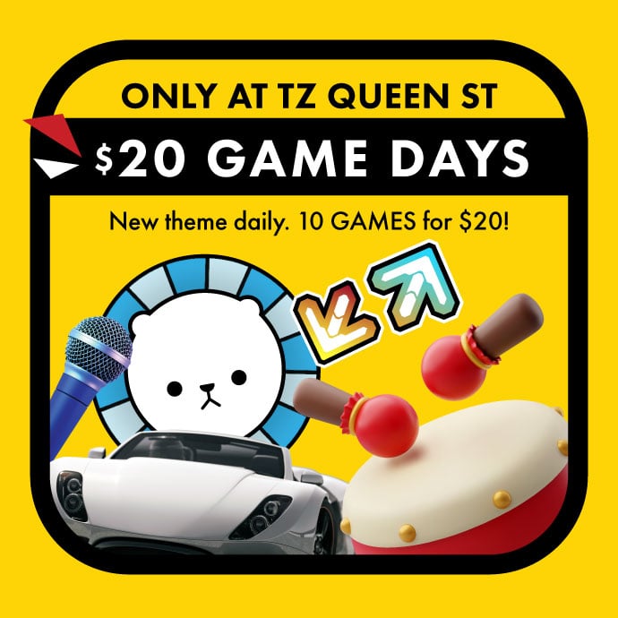 $20 Game Days at Timezone Queen St 