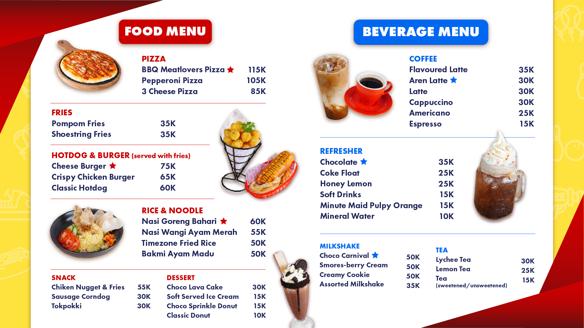 Timezone Cafe Menu Baru