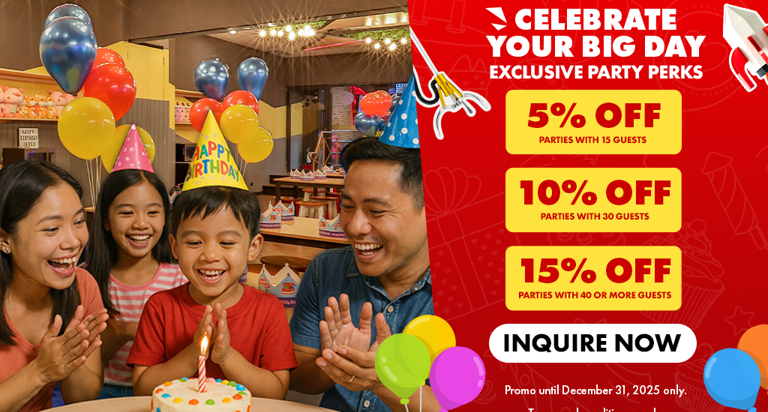 BIRTHDAY PARTY DISCOUNT