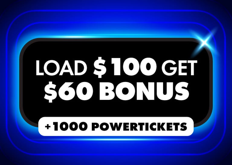 Timezone Activate Game Mode: load $100 get $160 game credit + 1000 Powertickets