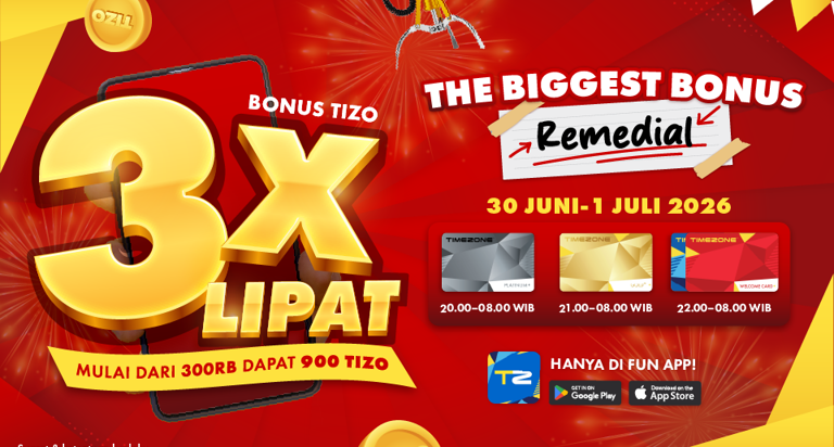 Bonus 3x Lipat Fun App