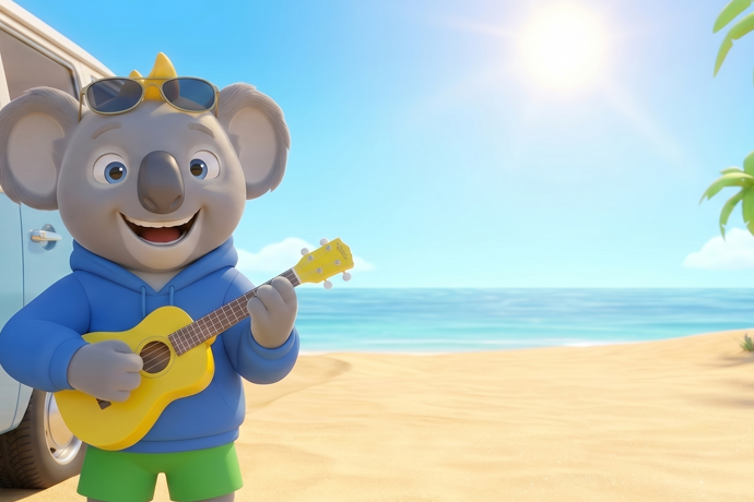 The fun-loving koala