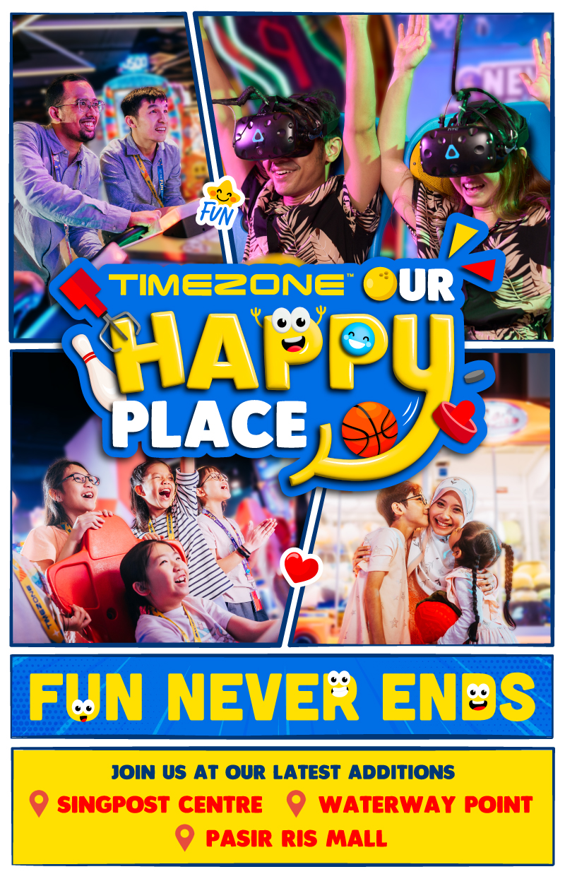 New Timezone Venues - SingPost Centre, Waterway Point and Pasir Ris Mall