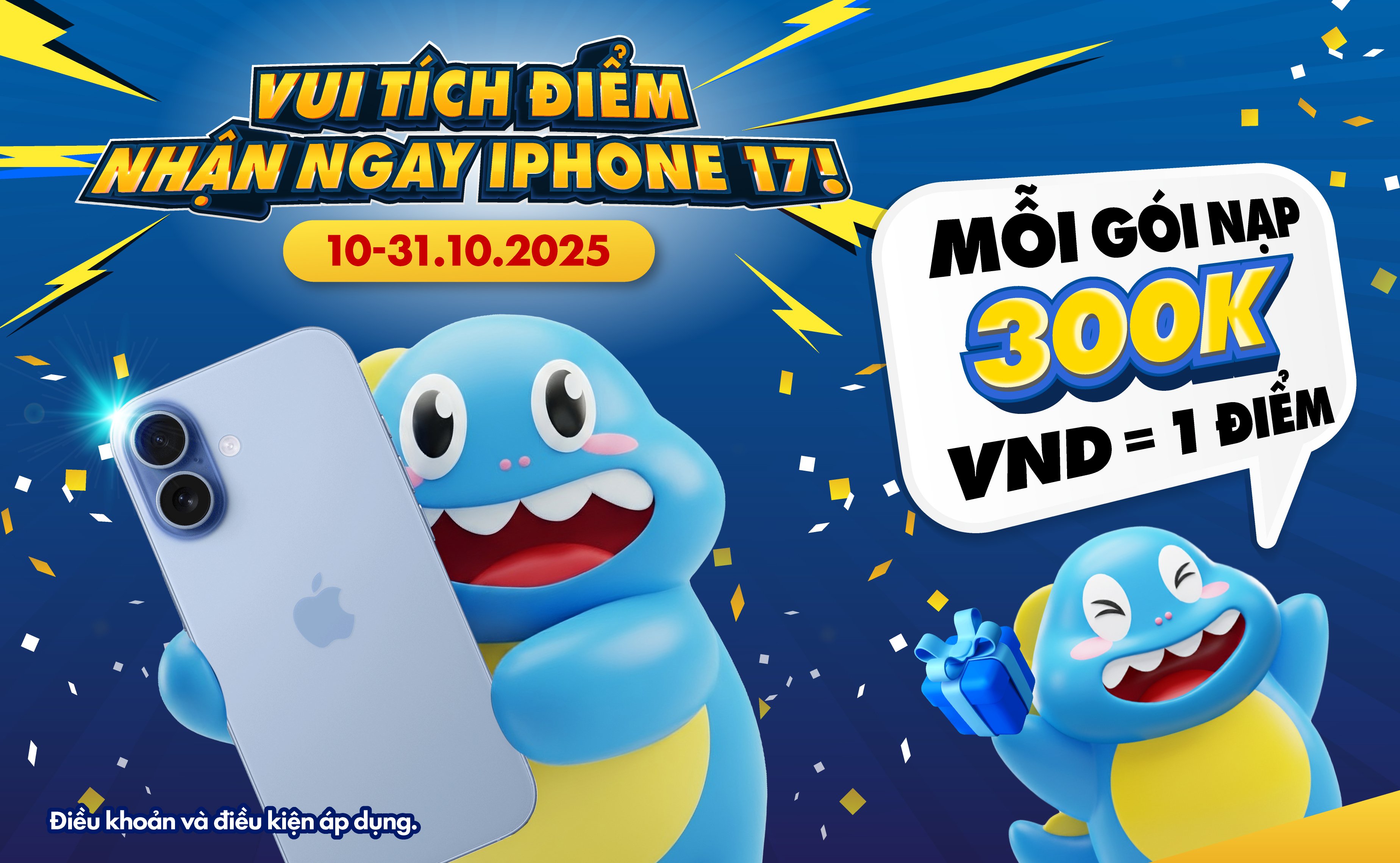 Tích điểm, nhận ip17