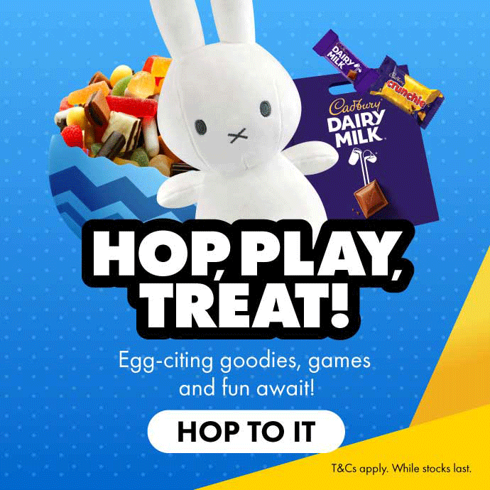 Miffy plush, chocolate showbag and lollies